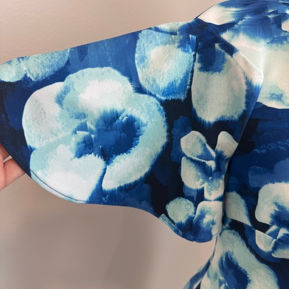 Calvin Klein Floral Sheath Dress Spring Summer Short Sleeve Formal Wedding 12 - Picture 3 of 5